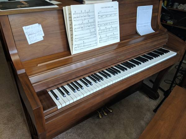 kimball baby grand piano 1950s